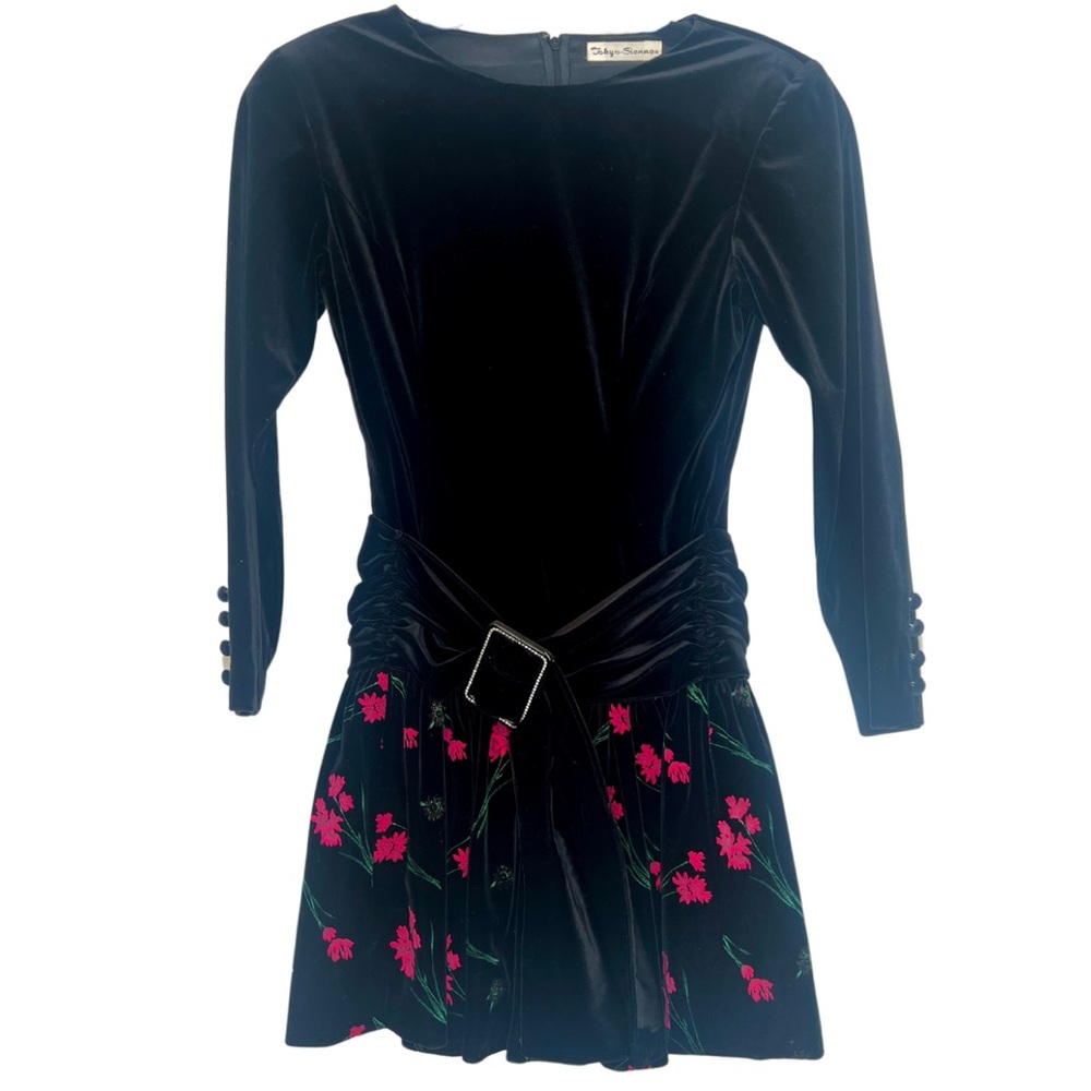 Vintage Velour 1980’s Dress